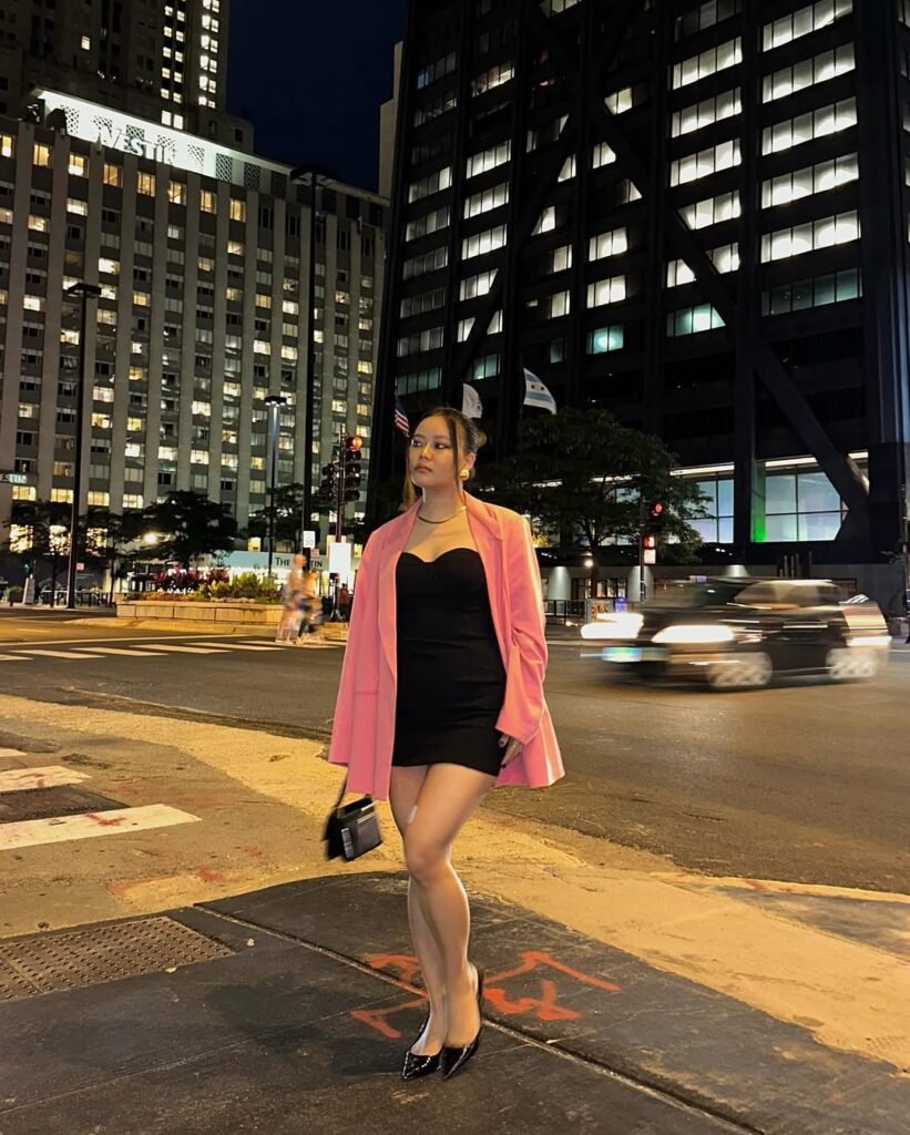Blazer Dress Contrast