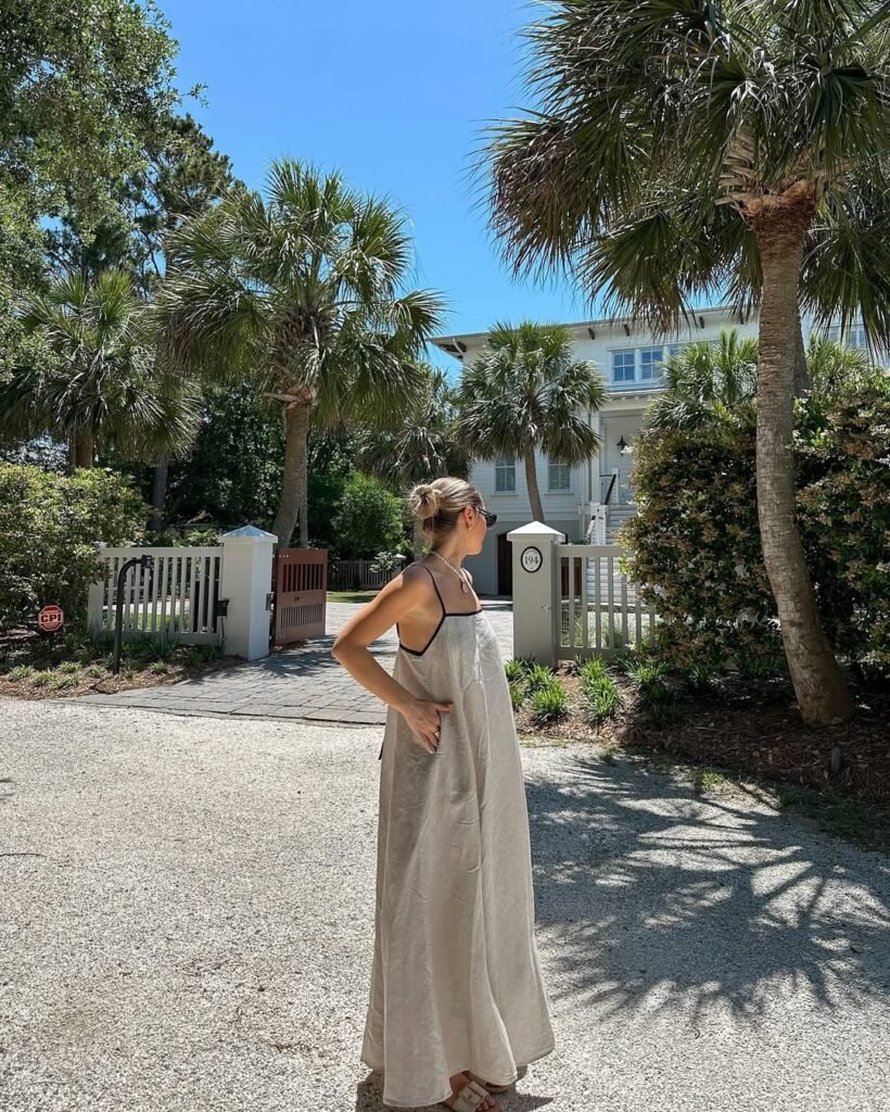 Neutral Flowing Dress
