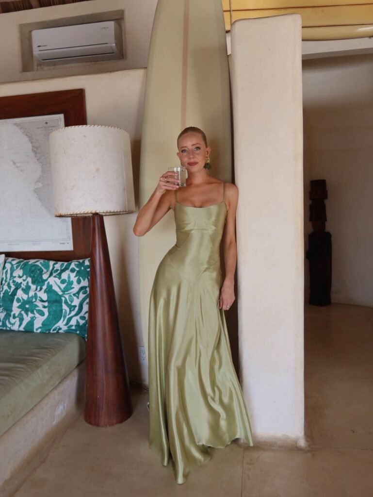 Silky Sage Gown