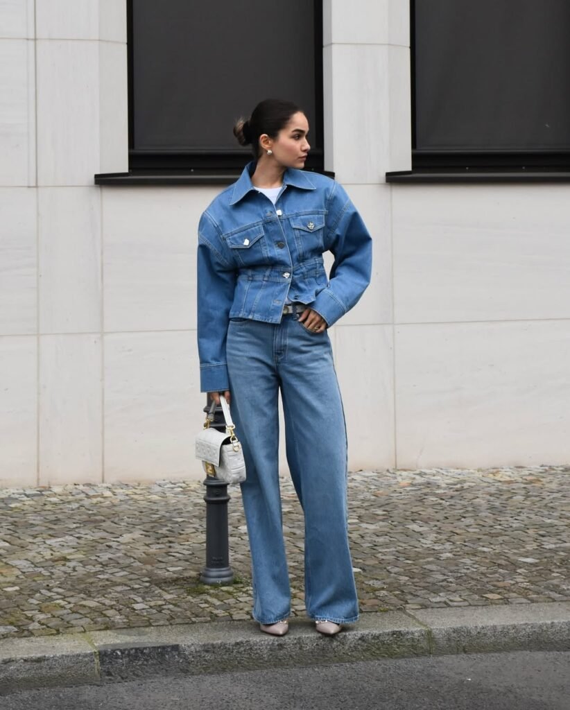 Structured Denim Set