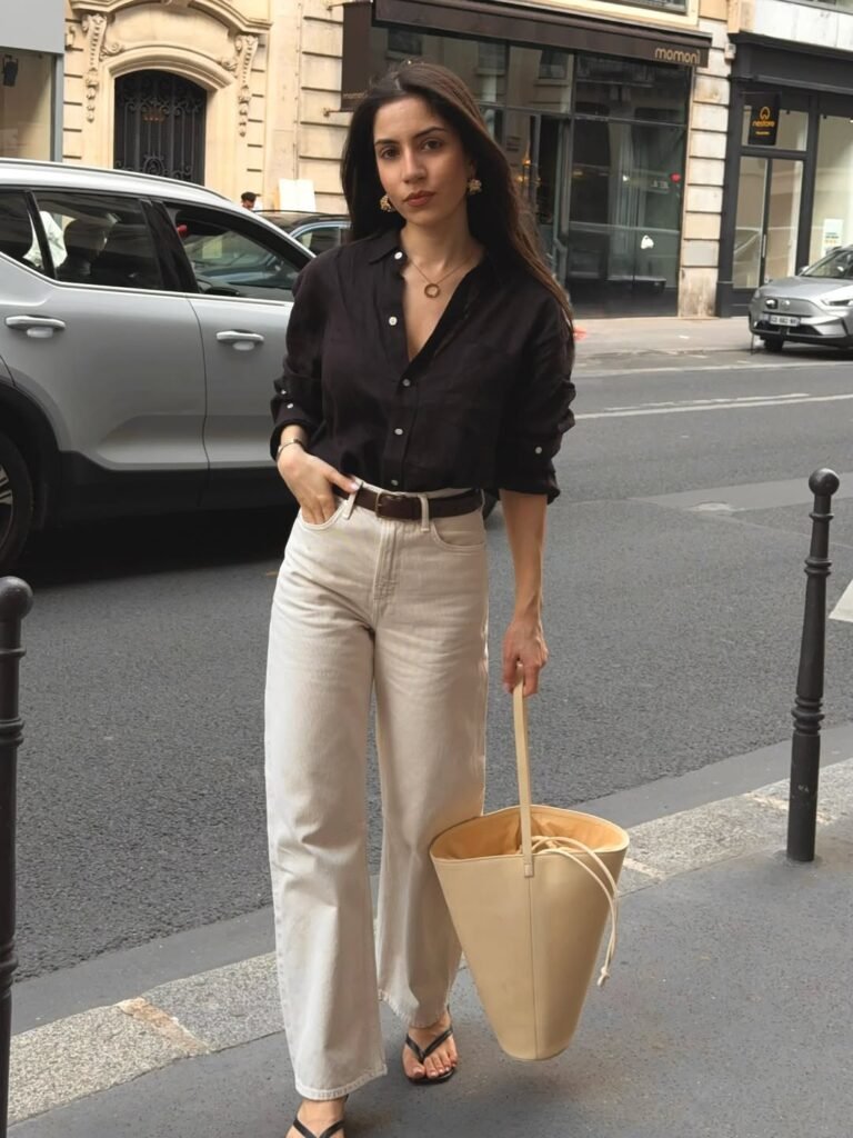 Beige Denim Moment