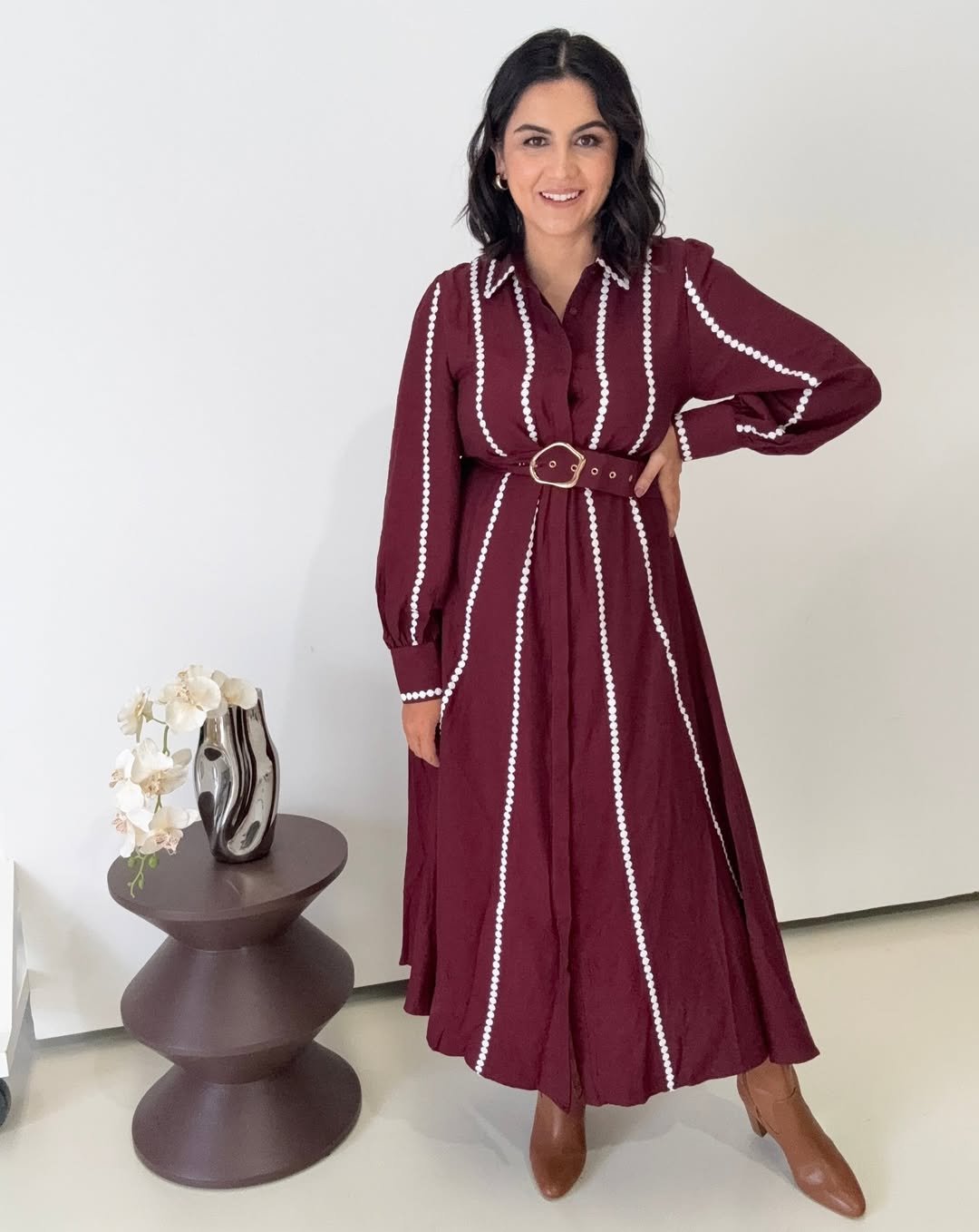 Belted Cotton Shirtdress