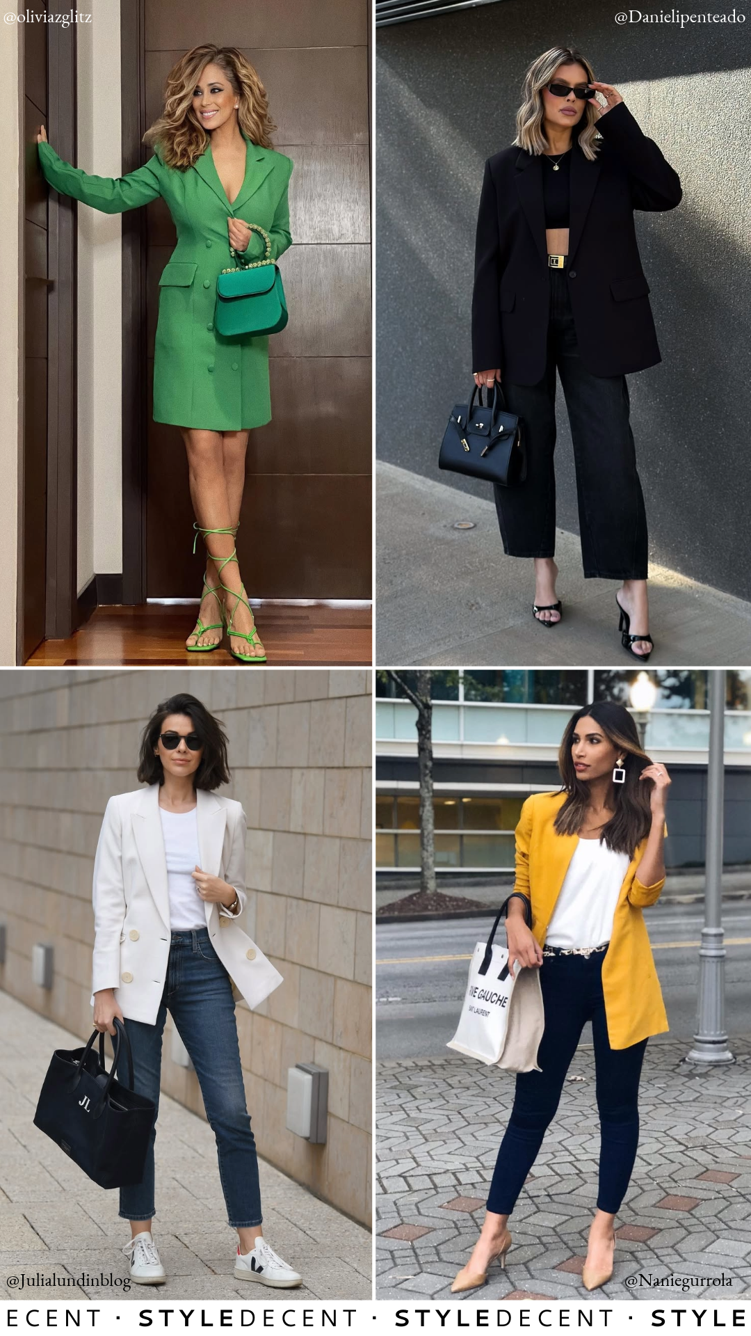 Blazer Outfit Collage