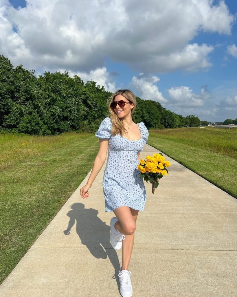 Blue Floral Cotton
