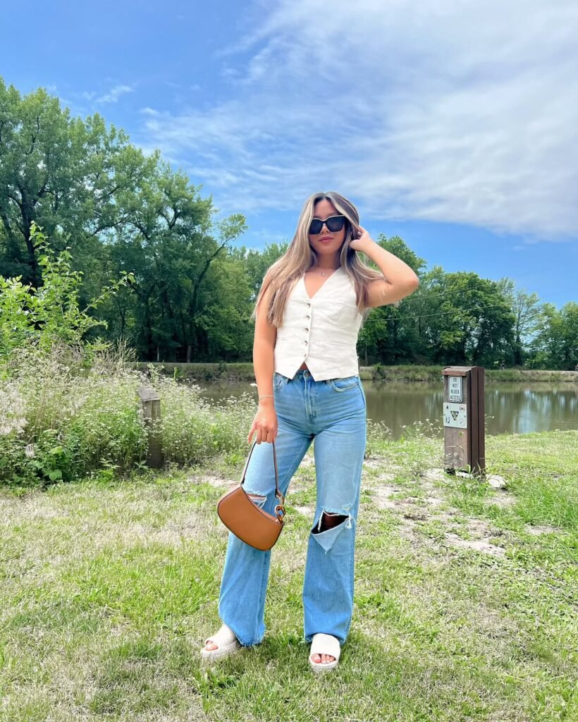 Casual Button-Down Look