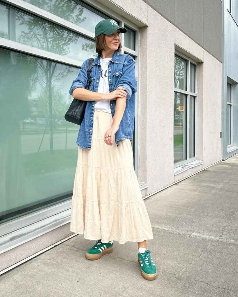 Casual Tiered Skirt