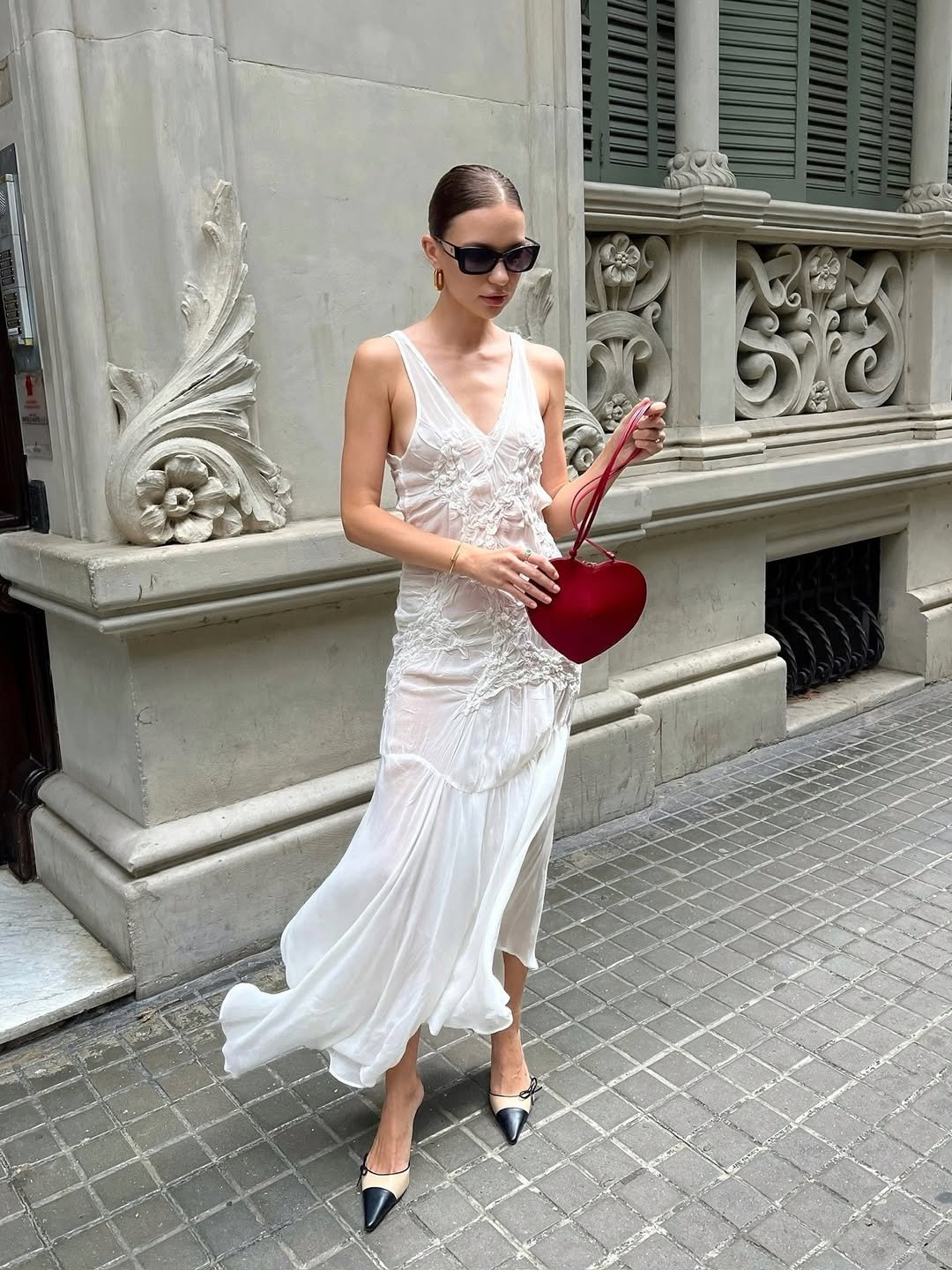 Delicate embroidered mesh