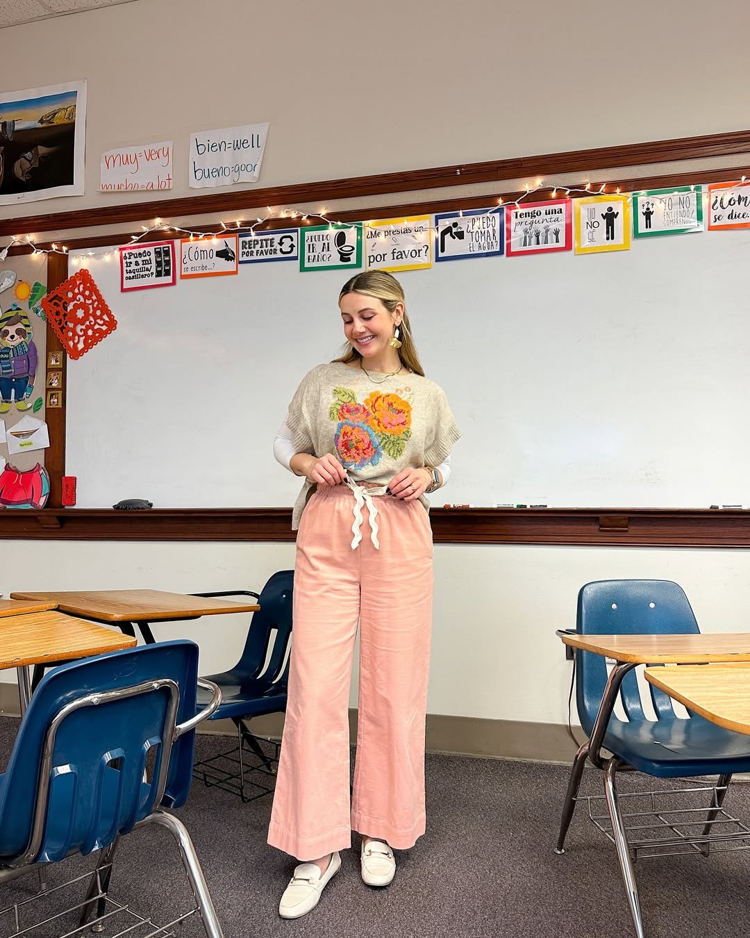 Embroidered Wool Blend