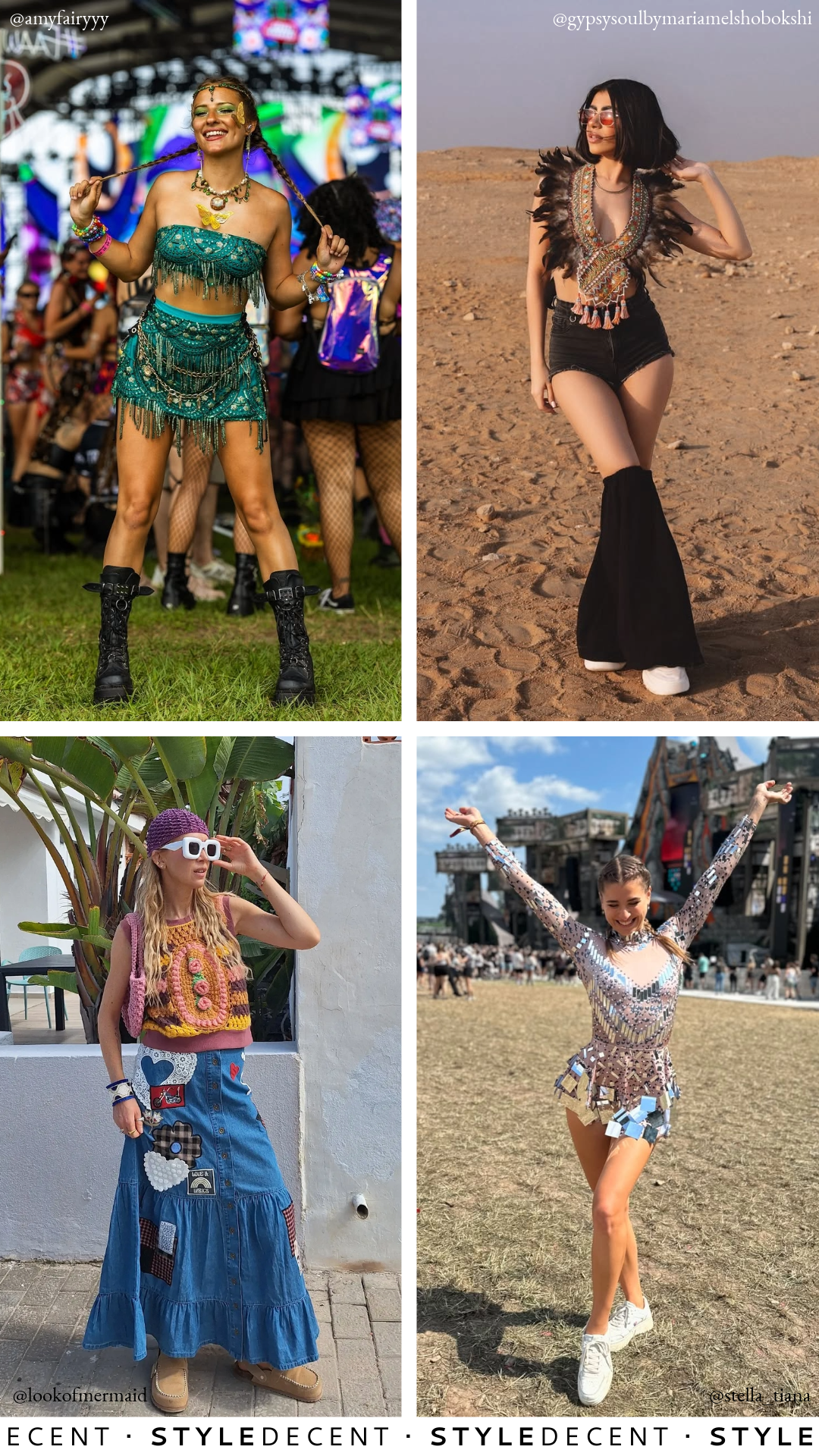 Festival Outfits Collage