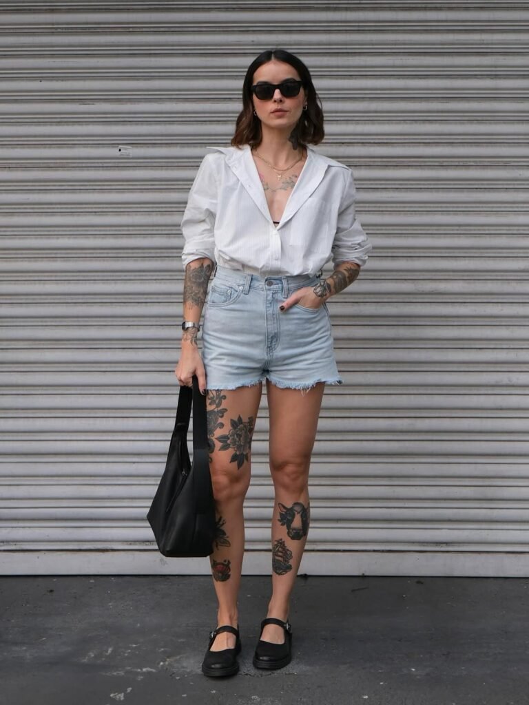 Frayed Denim Cutoffs