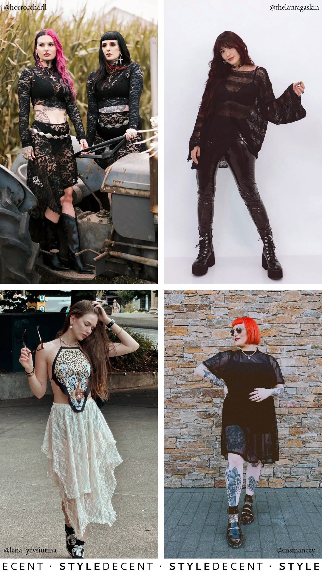 Grunge Outfits Collage
