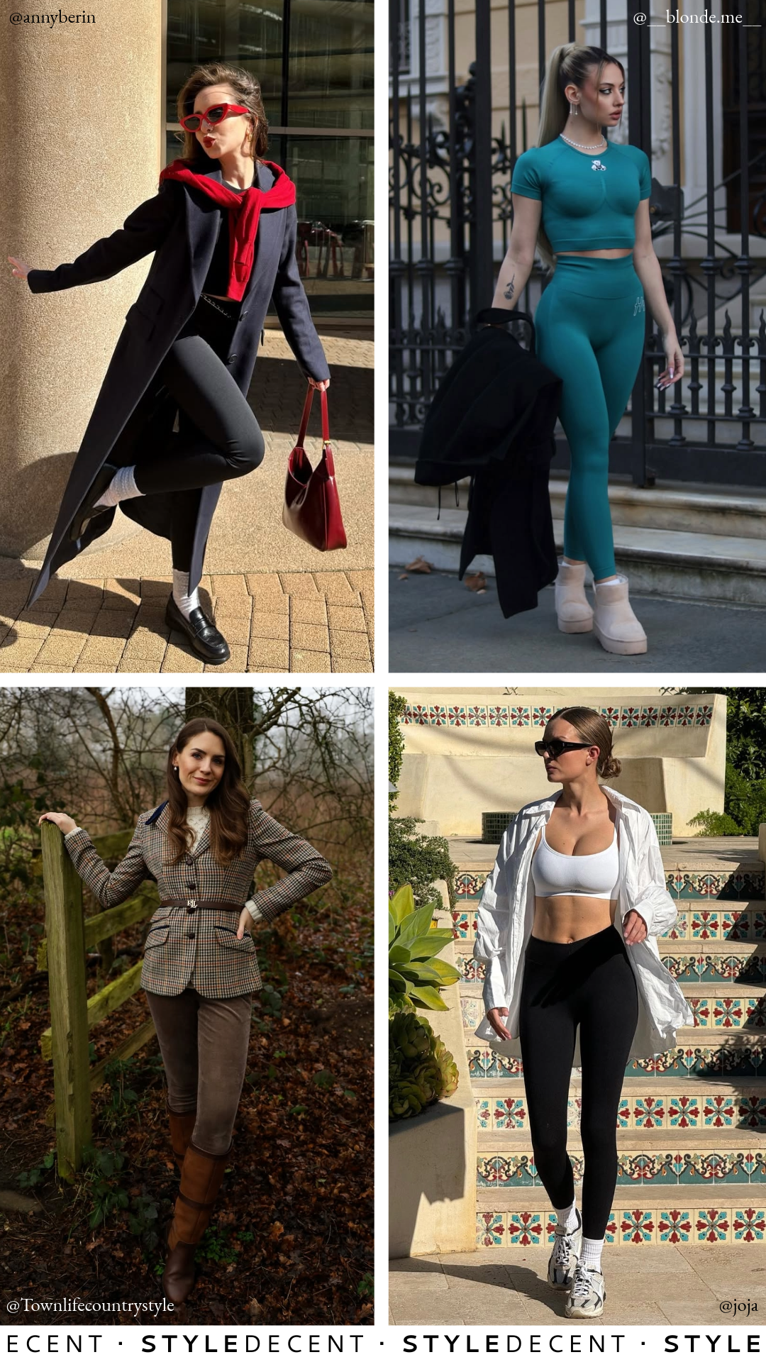 Legging Outfits Collage