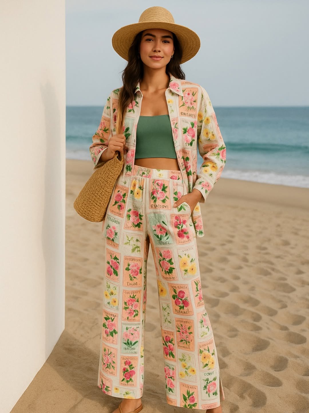Printed Linen Co-Ord

