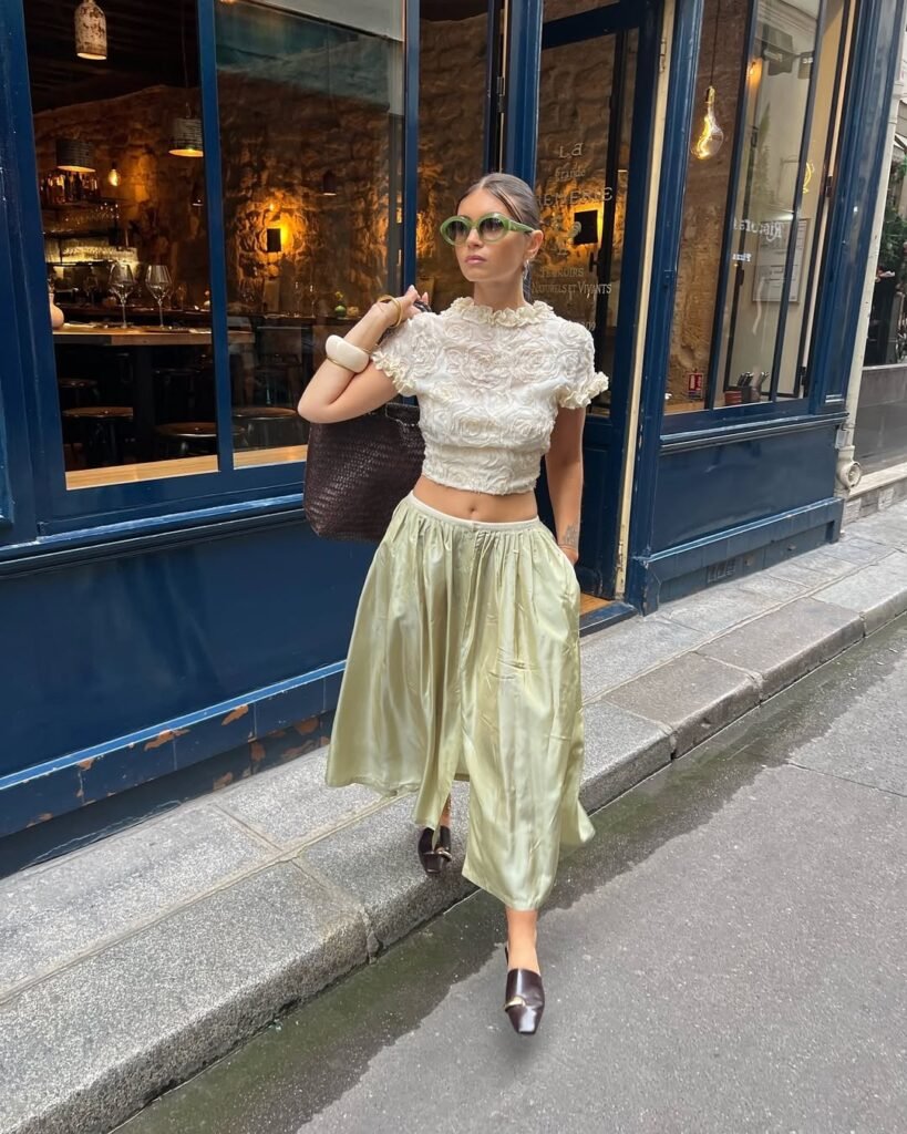 Satin Skirt Chic