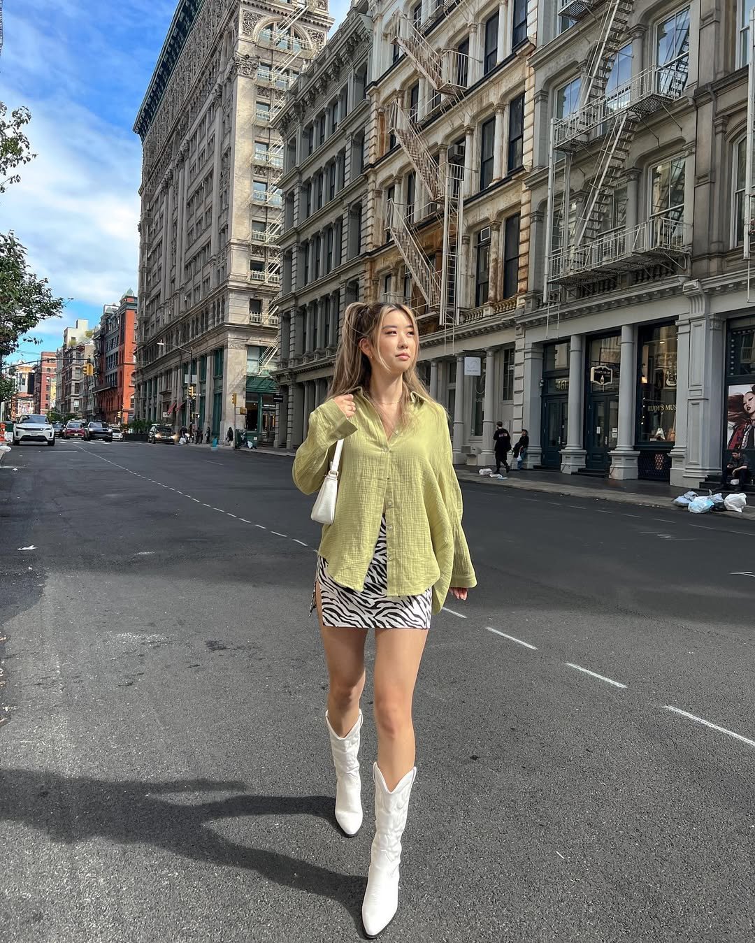 Sleek Knit Mini Skirt

