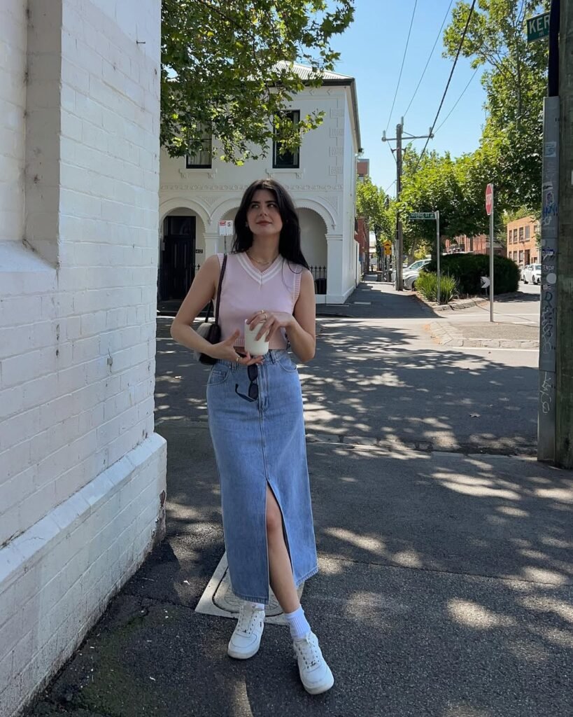 Straight-Cut Denim Style