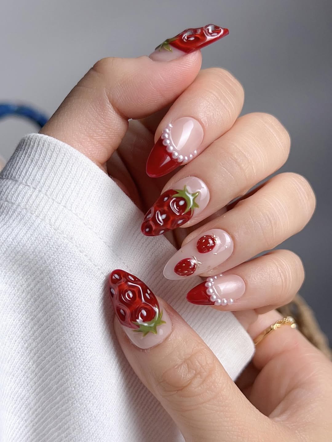 Berry Sweetheart Nail Design