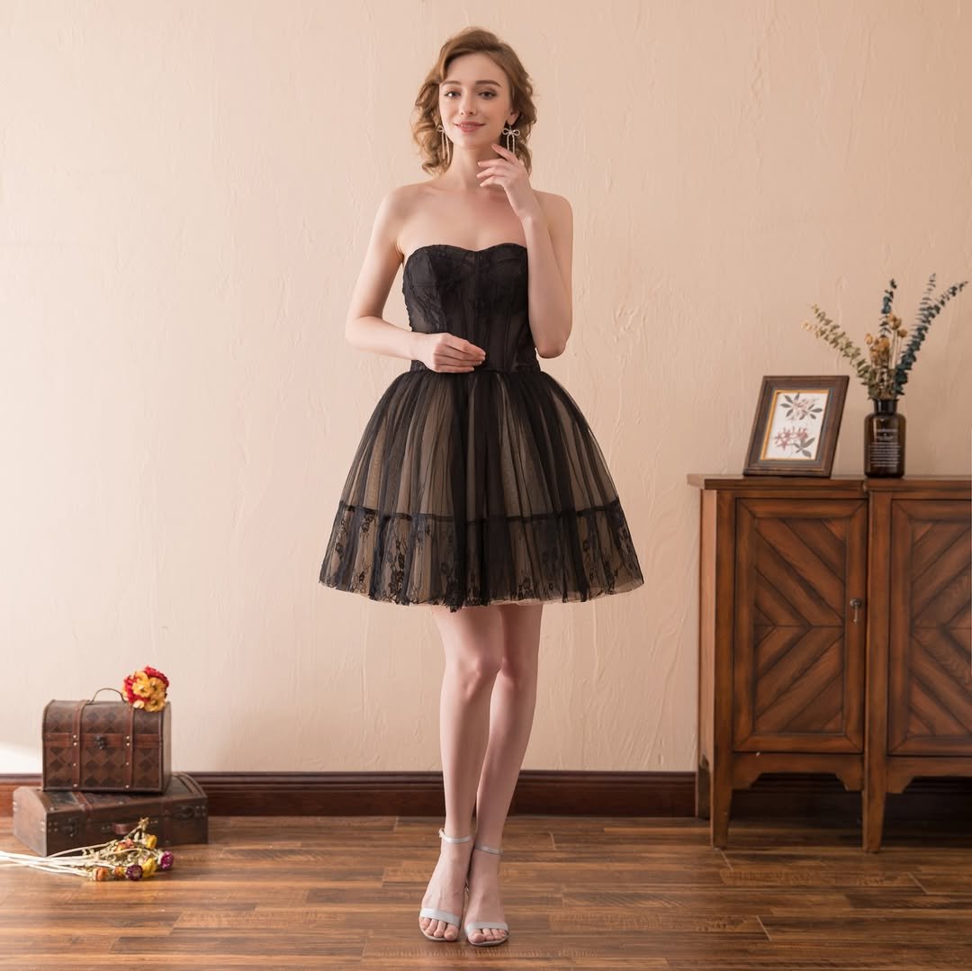 Black Tulle Charm 