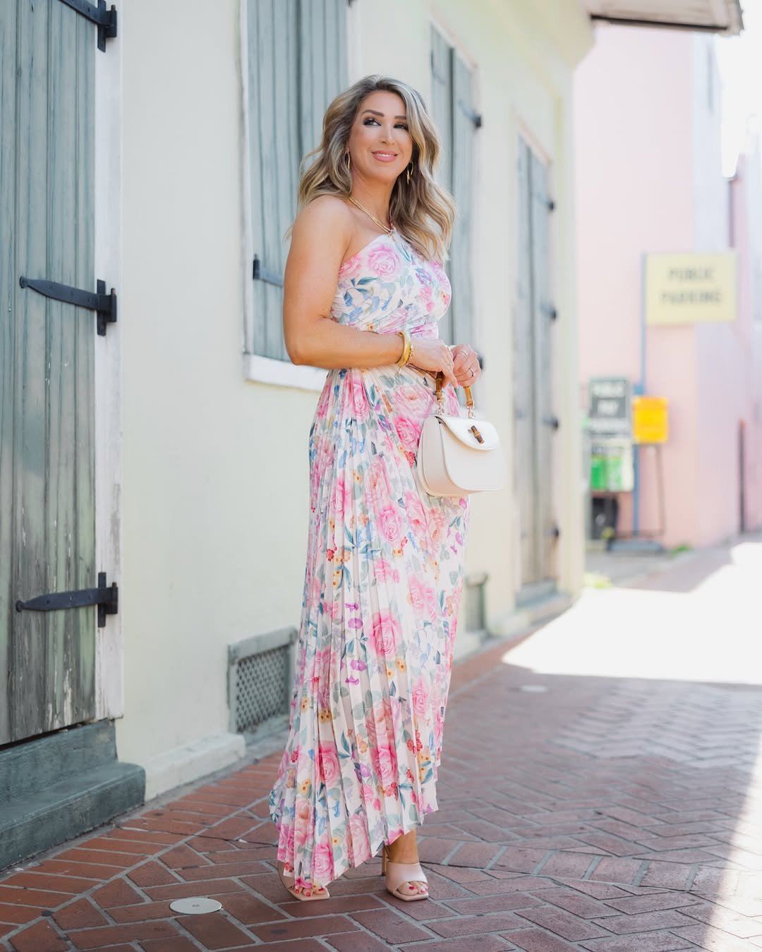 Pleated Chiffon Print