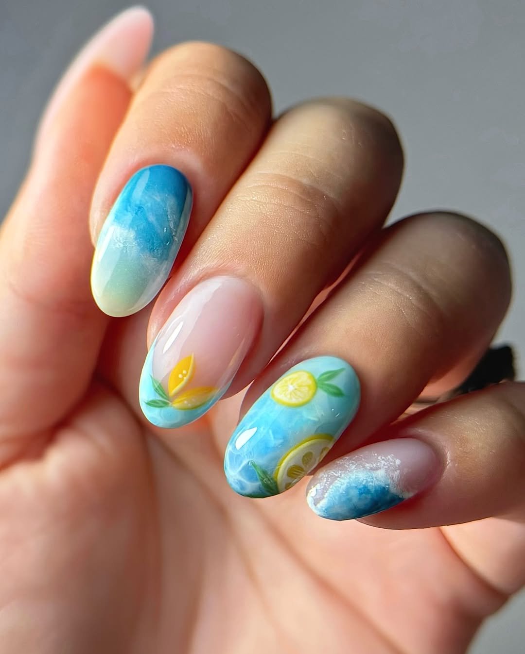 Seaside Lemonade Nails