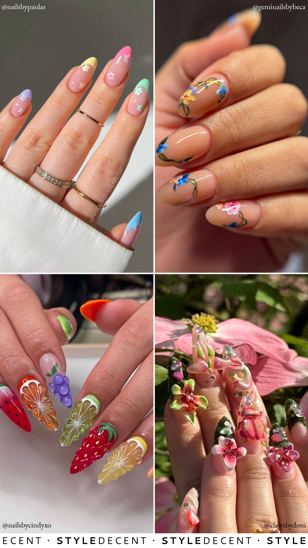 Spring Nails Collage