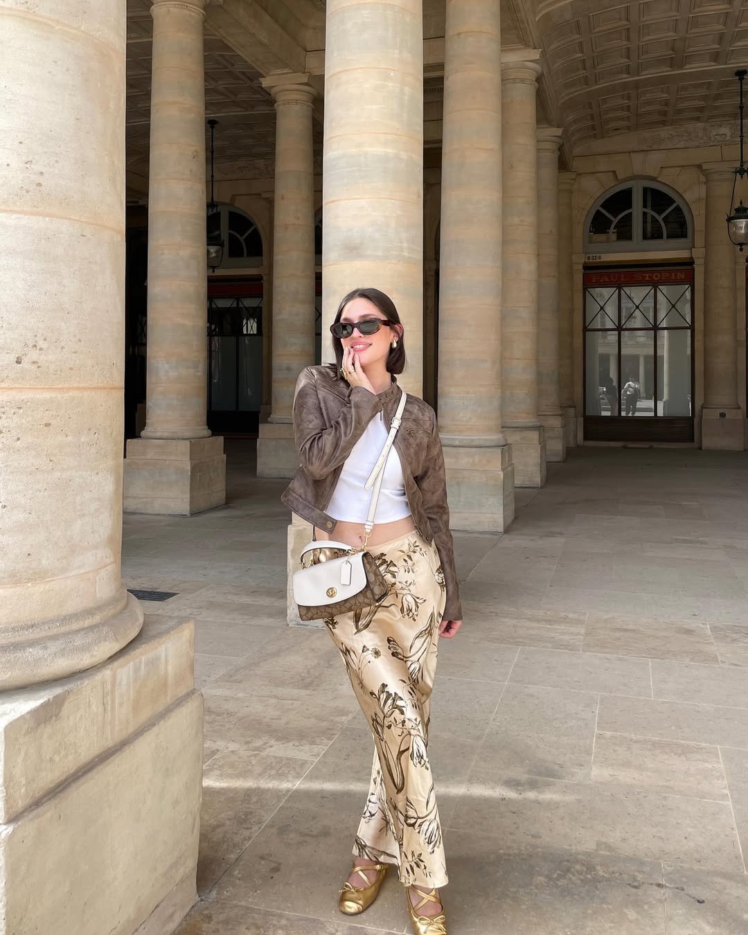 Suede & Satin Contrast