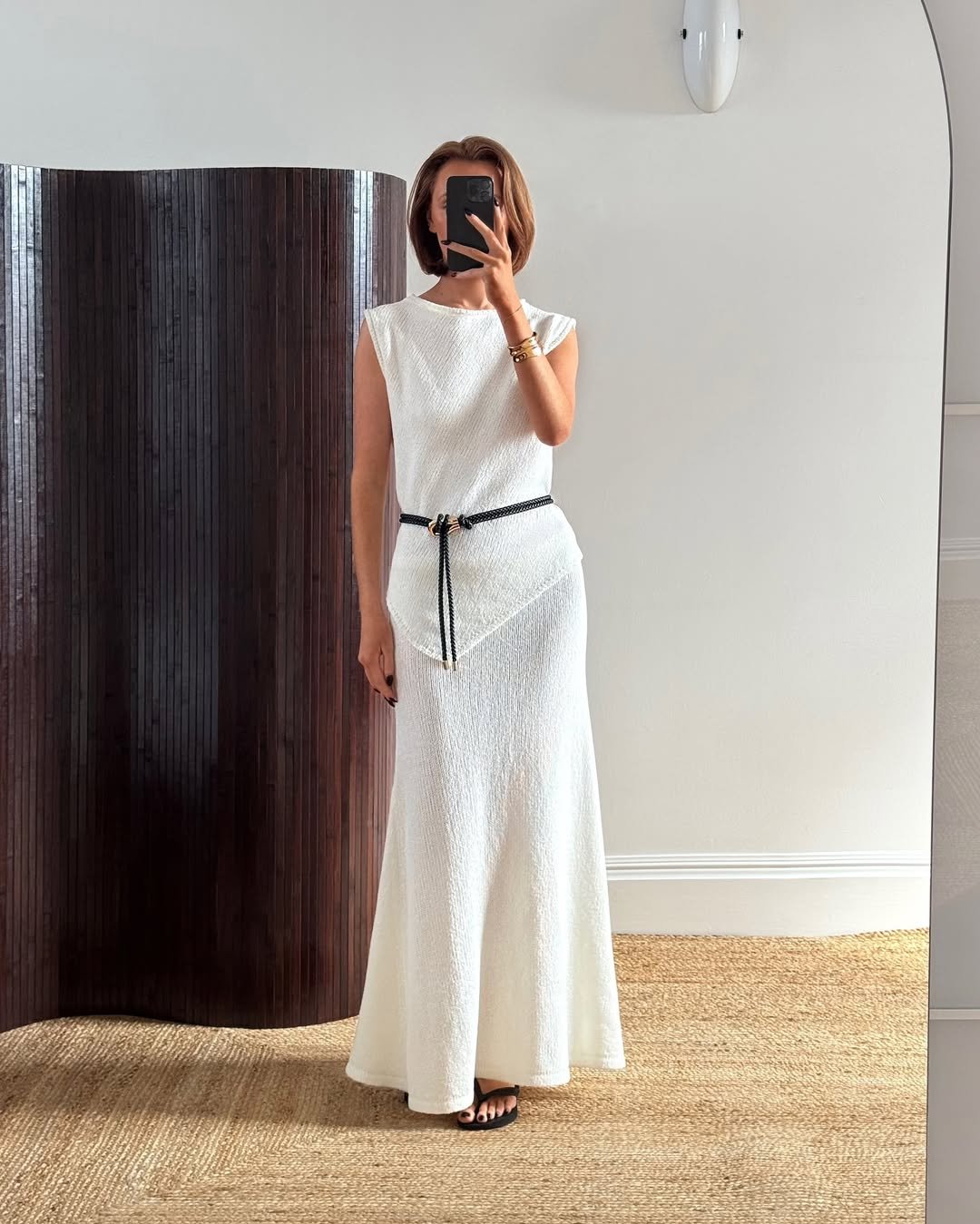 Textured White Maxi 