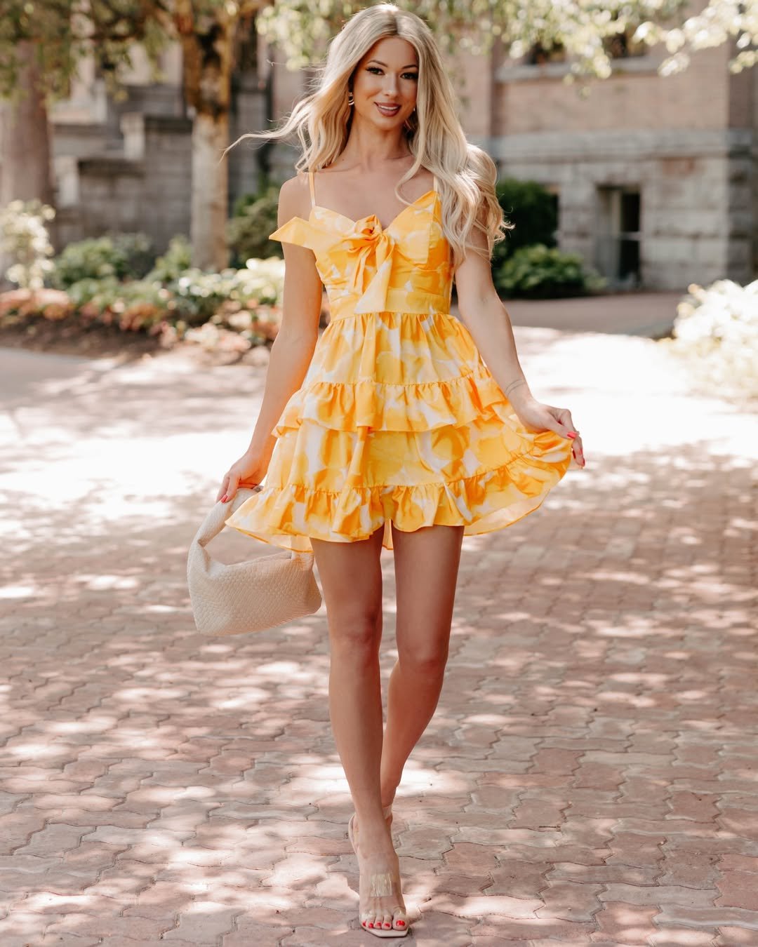 Yellow Ruffle Dress 
