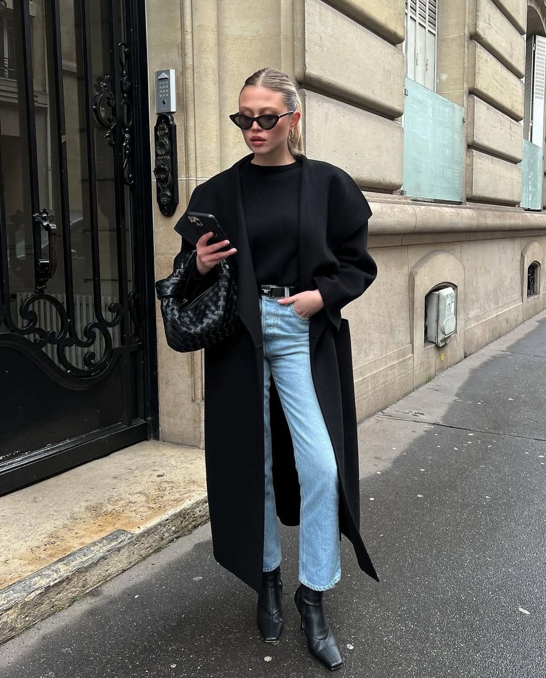 All Black Layered Elegance