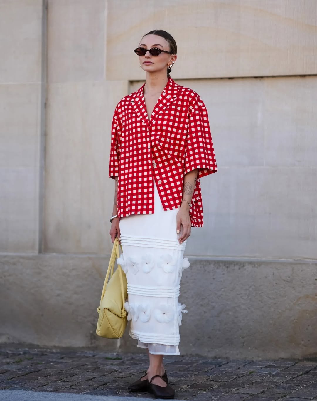 Bold Check & White Layers 