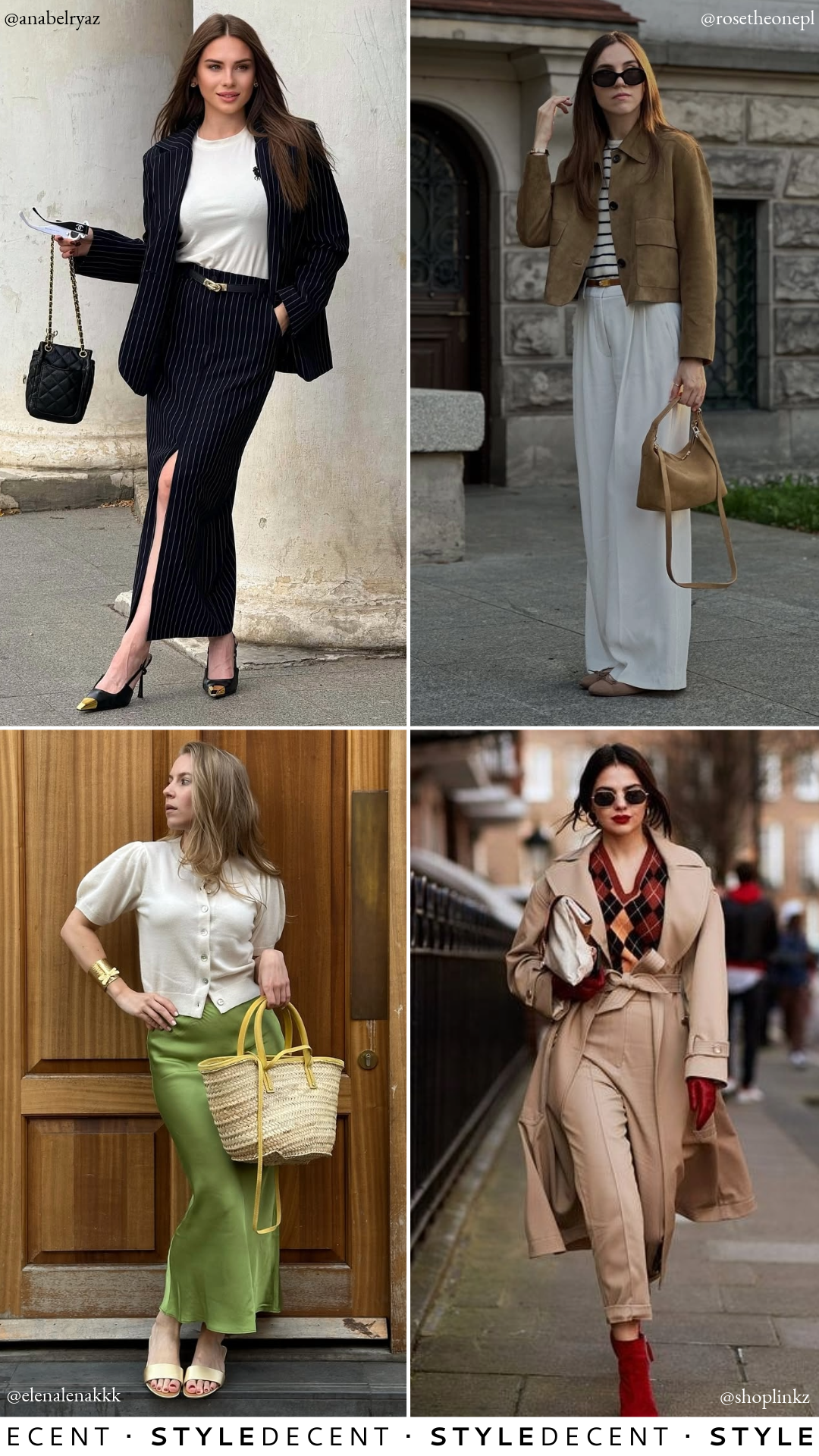 Fall Office Outfits Collage