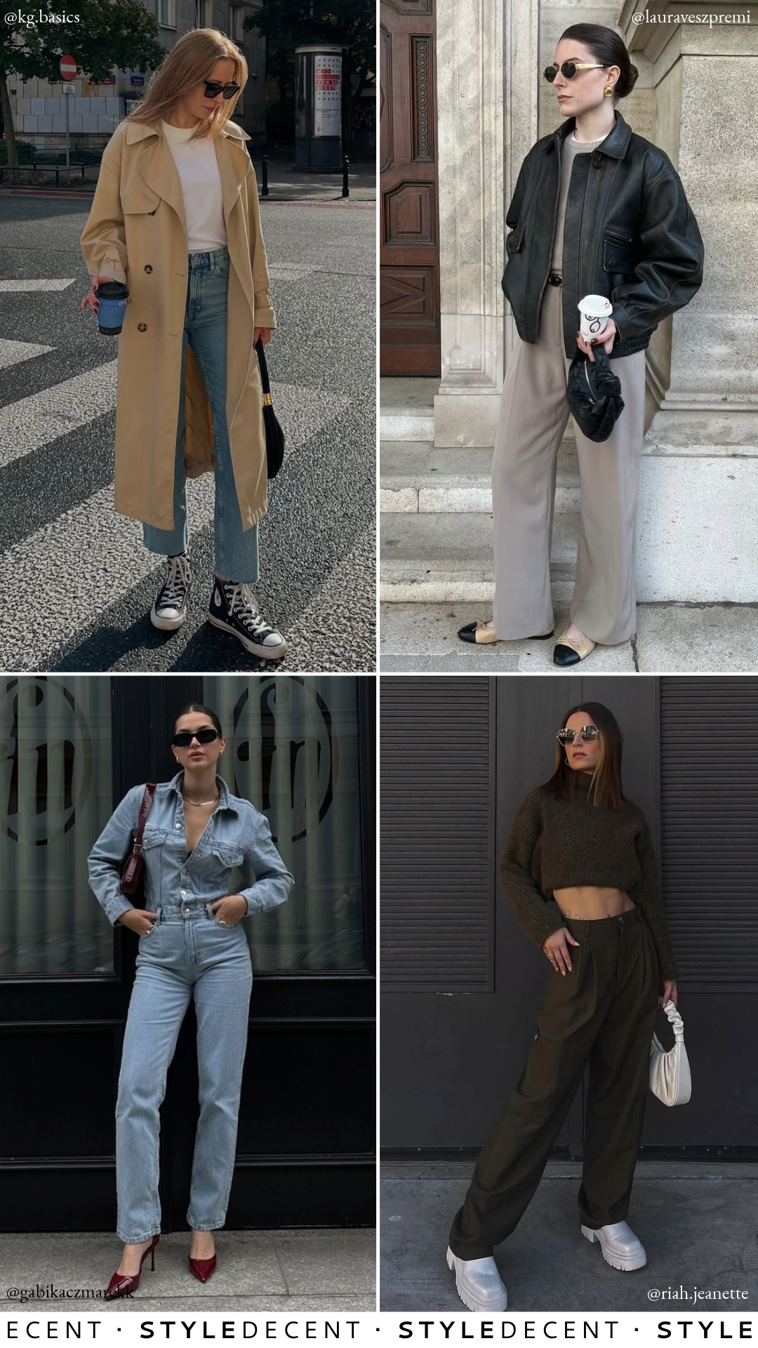 Street Wear Fall Outfits Collage