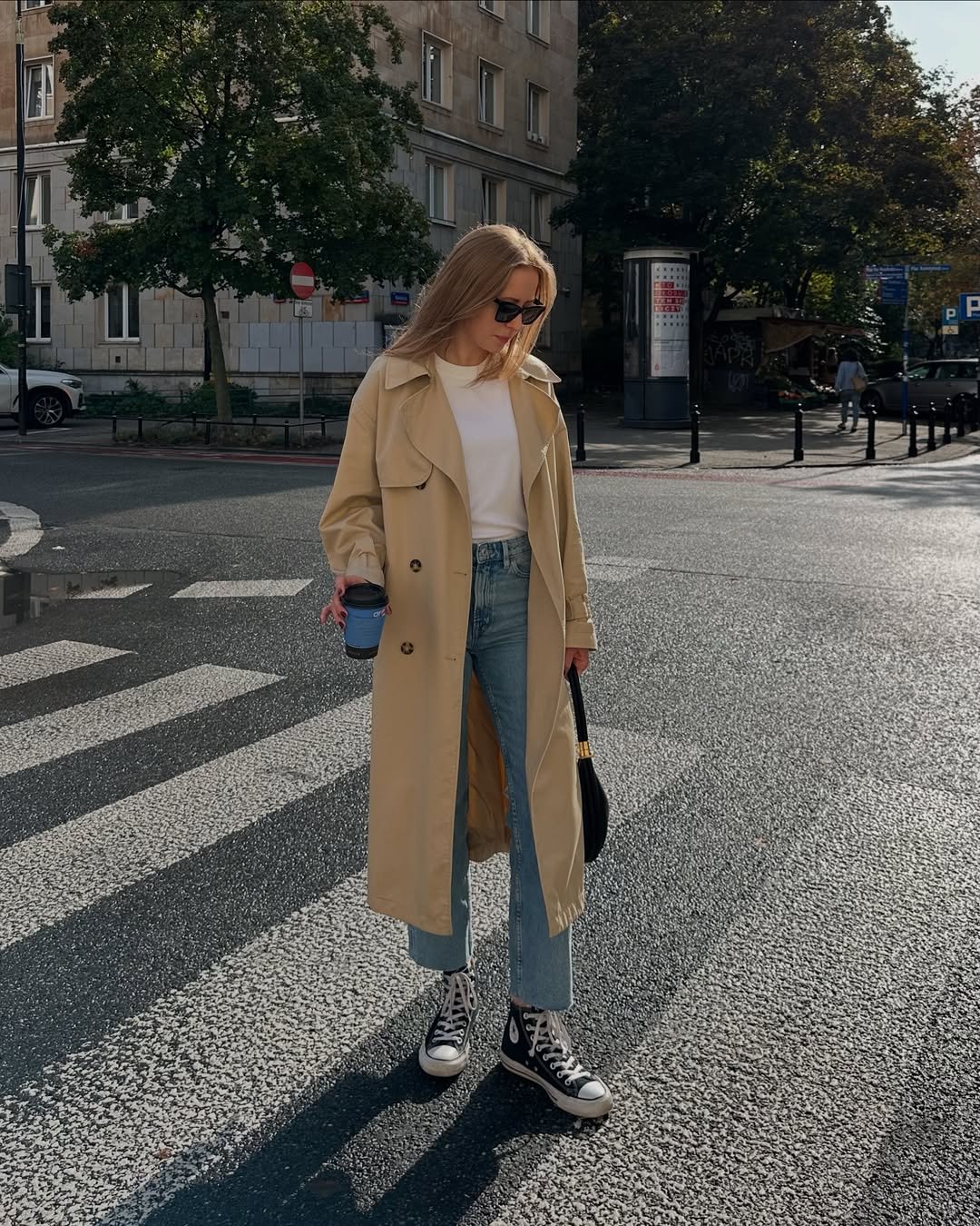 Trench with Converse Combo